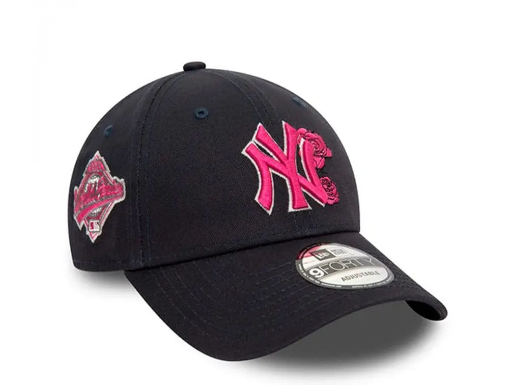Jockey New Era MLB 940 New York Yankees Flower Unisex Negro - Rosado - Image 5