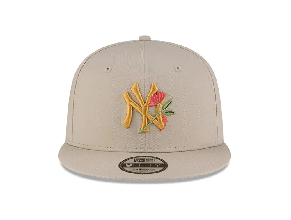 Jockey New Era Mlb 950 New York Yankees Unisex Floral Beige - Image 2