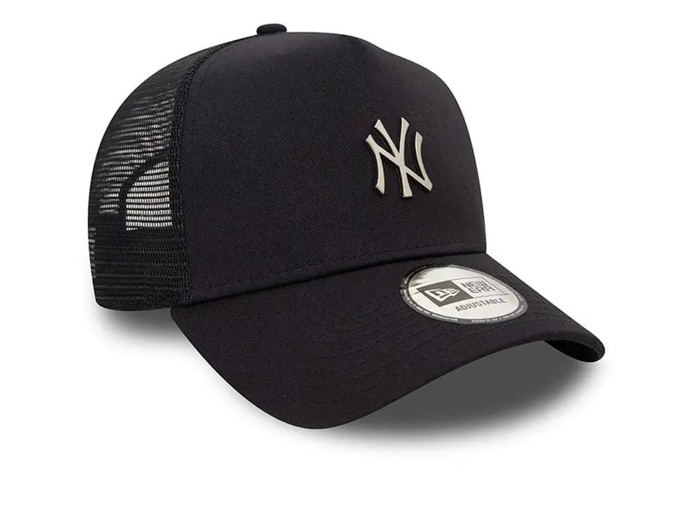 Jockey Trucker New era Mlb 940 New York Yankees Unisex Negro - Dorado - Image 3