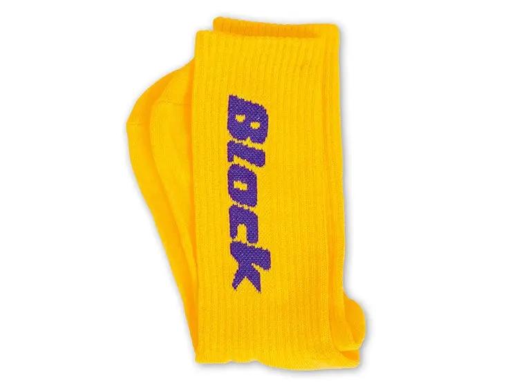 Calcetin Largo Block Unisex Amarillo - Image 5