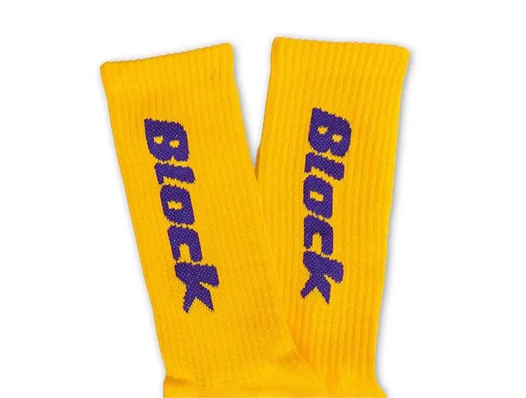 Calcetin Largo Block Unisex Amarillo - Image 7