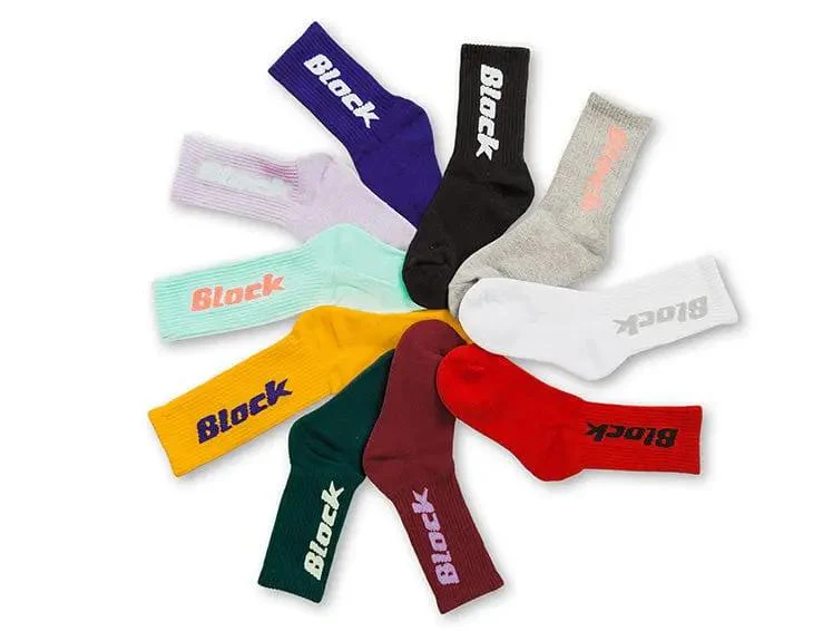 Calcetin Largo Block Unisex Amarillo - Image 8