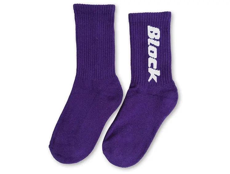 Calcetin Largo Block Unisex Morado - Image 2