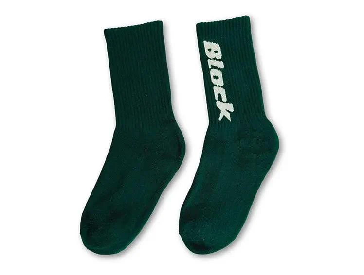 Calcetin Largo Block Unisex Verde - Image 5