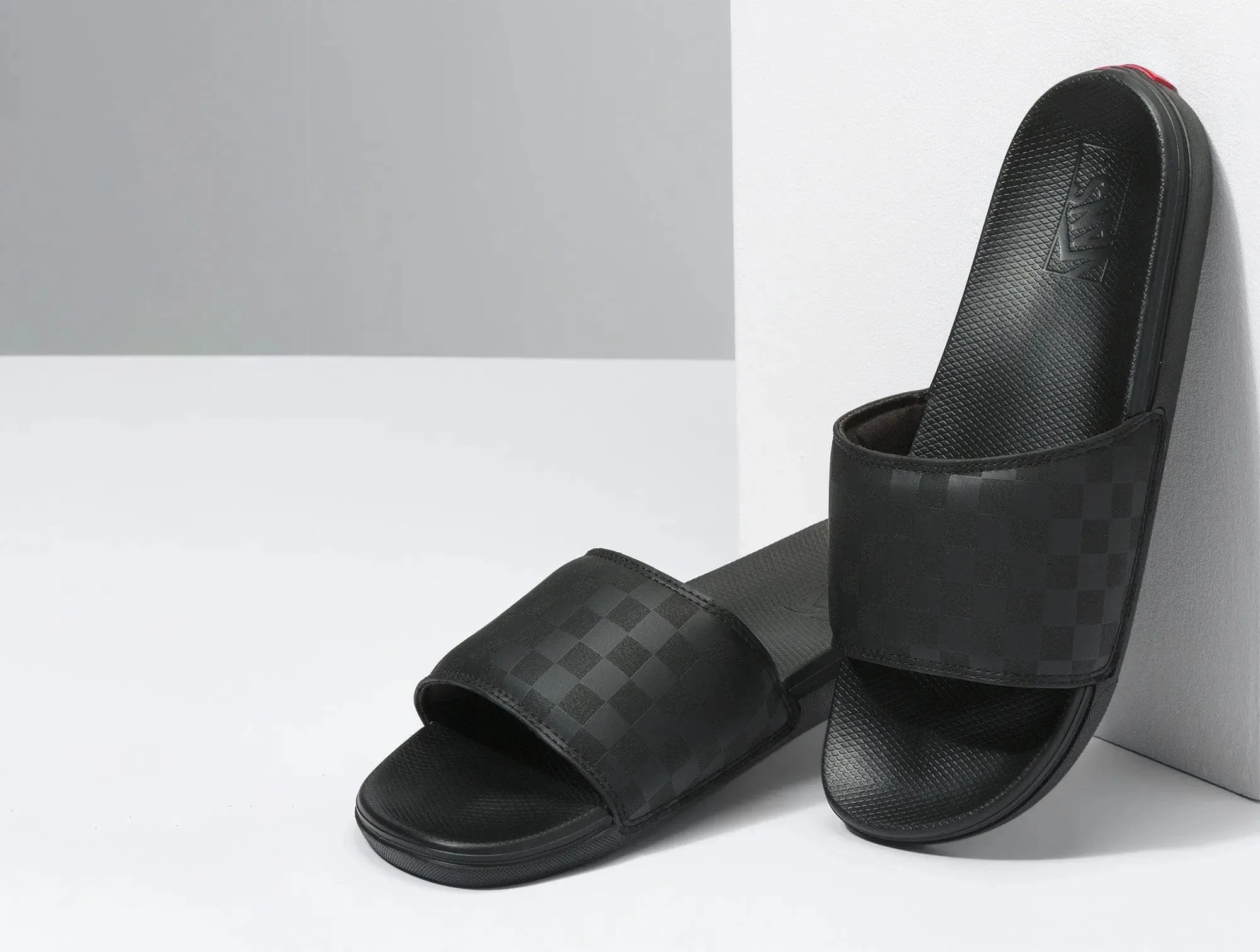 Sandalia Vans La Costa Slide-On (Checkerboard) Unisex Negro - Image 3