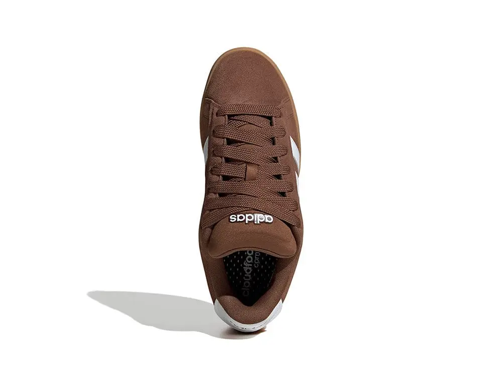 Zapatilla Adidas Grand Court Alpha 00S Hombre Café/Blanco/Suela Gum - Image 5