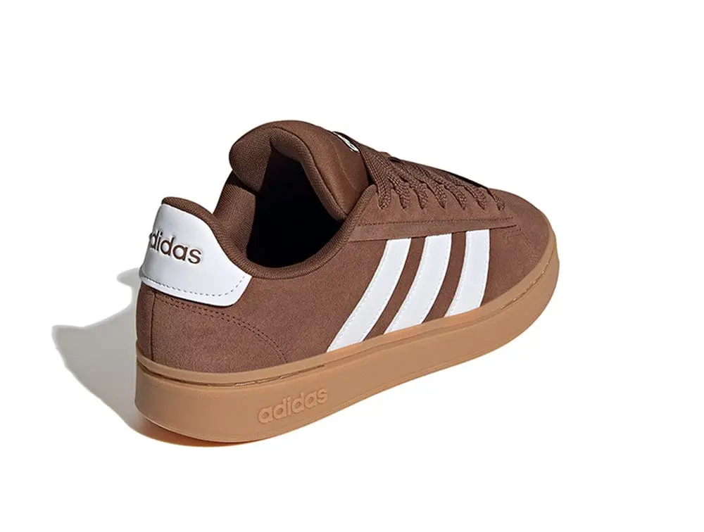 Zapatilla Adidas Grand Court Alpha 00S Hombre Café/Blanco/Suela Gum - Image 7