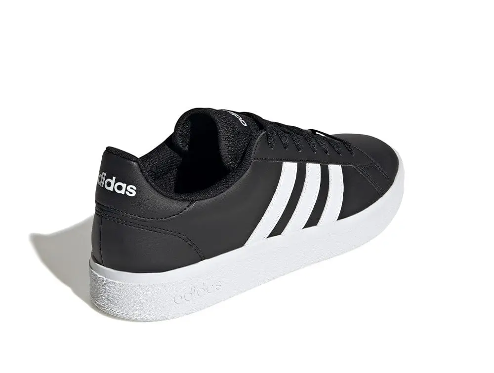 Zapatilla Adidas Grand Court Base 2.0 Hombre Negro - Blanco - Image 4