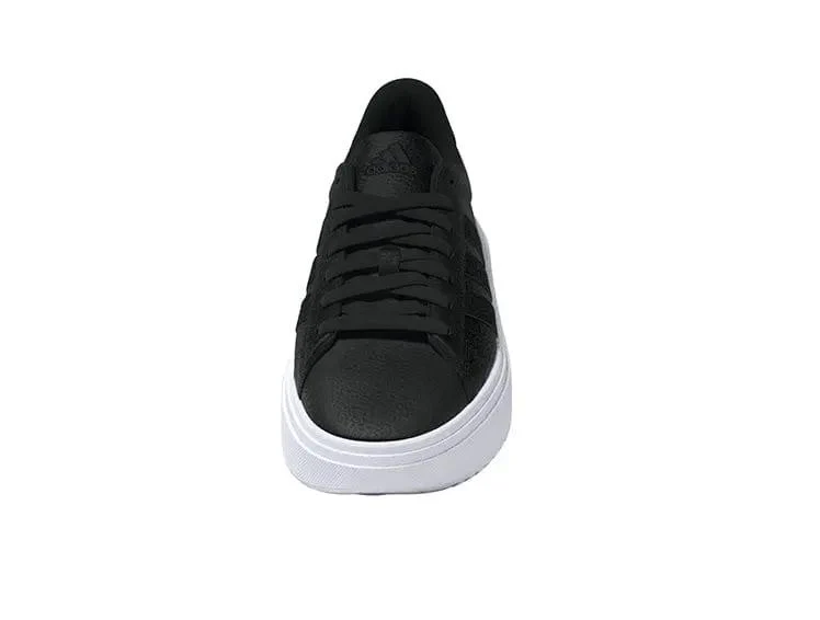 Zapatilla Adidas Grand Court Plataforma Cuero Mujer Negro - Image 15