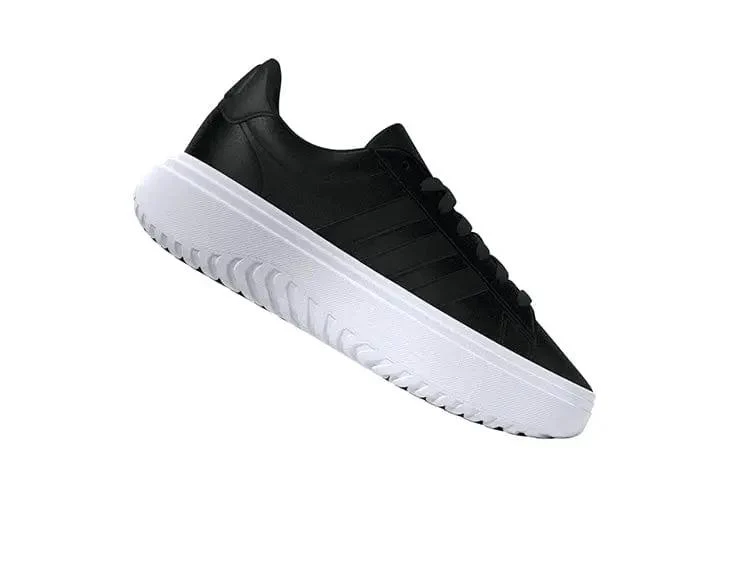 Zapatilla Adidas Grand Court Plataforma Cuero Mujer Negro - Image 17
