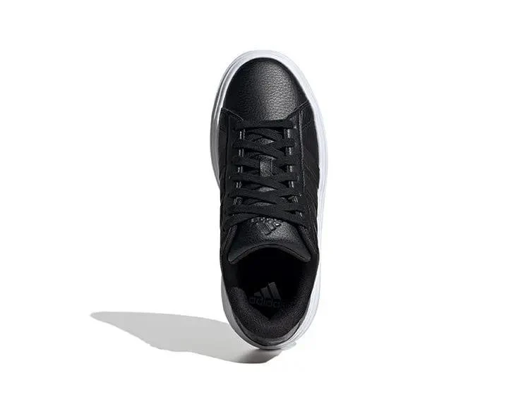 Zapatilla Adidas Grand Court Plataforma Cuero Mujer Negro - Image 7
