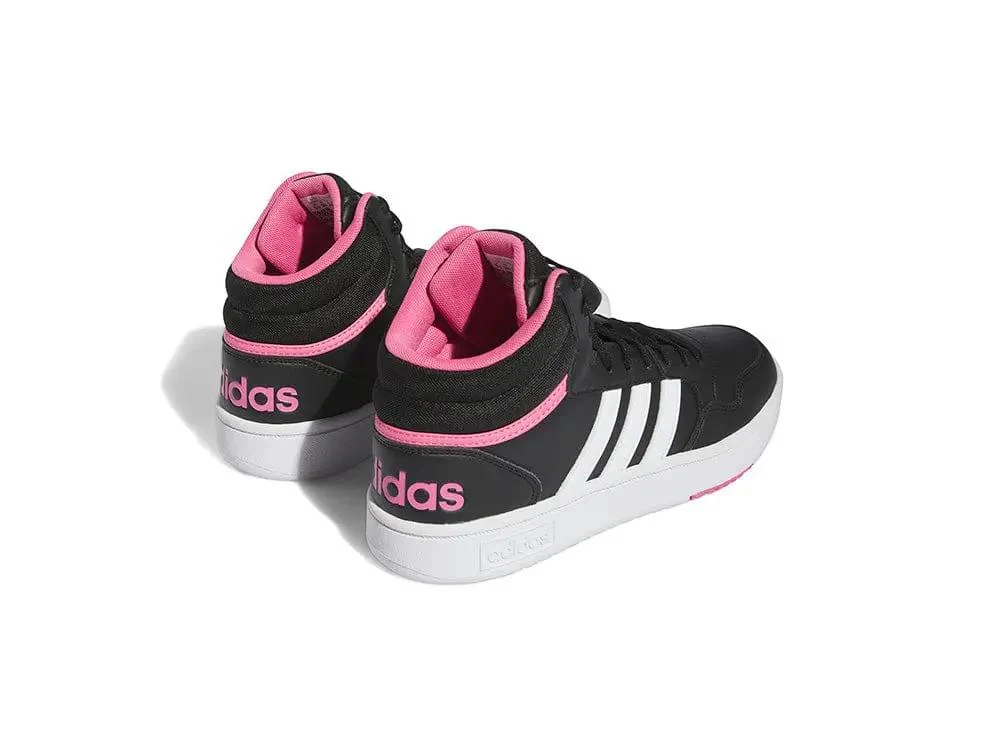 Zapatilla Adidas Hoops 3.0 Mid W Cuero Mujer Negro - Image 2