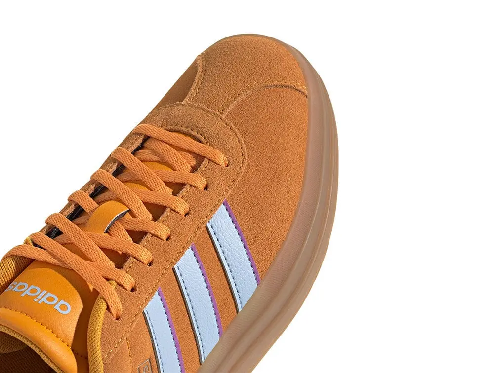 Zapatilla Adidas Vl Court Bold Mujer Naranjo - Celeste - Suela Gum - Image 2