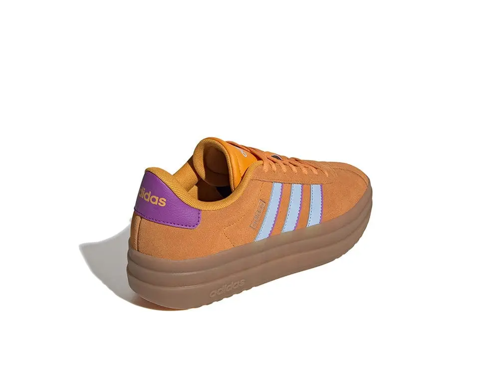 Zapatilla Adidas Vl Court Bold Mujer Naranjo - Celeste - Suela Gum - Image 6