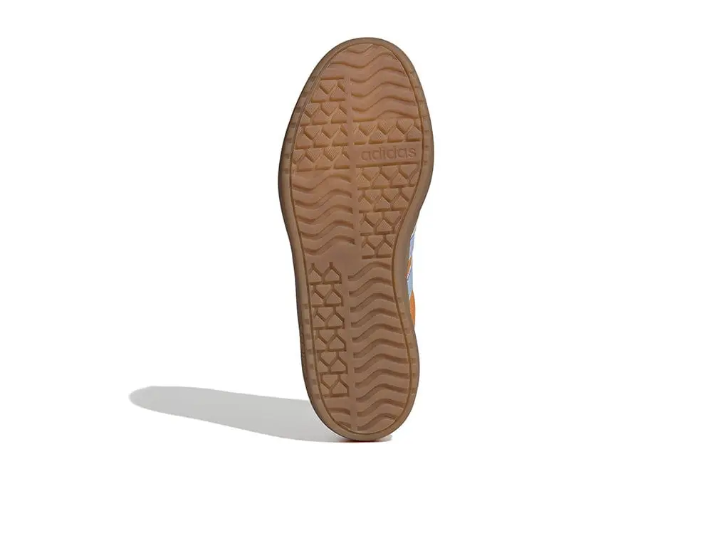 Zapatilla Adidas Vl Court Bold Mujer Naranjo - Celeste - Suela Gum - Image 9