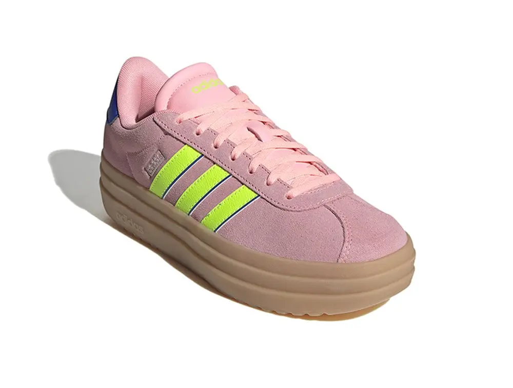 Zapatilla Adidas Vl Court Bold Mujer Rosado - Amarillo - Suela Gum - Image 8