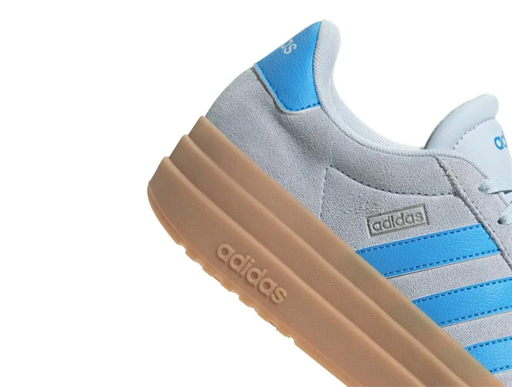 Zapatilla  Adidas Vl Court Bold Plataforma Mujer Gris - Celeste - Suela Gum - Image 2