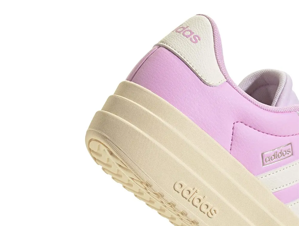 Zapatilla Adidas Vl Court Bold Plataforma Mujer Morado/Blanco/Suela Beige - Image 4