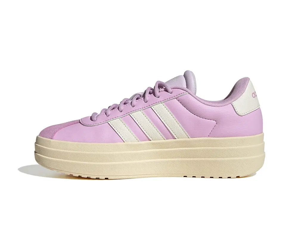 Zapatilla Adidas Vl Court Bold Plataforma Mujer Morado/Blanco/Suela Beige - Image 5