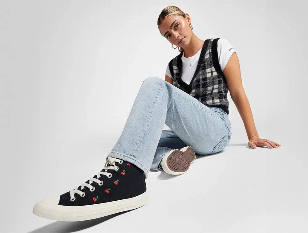 Zapatilla Converse Chuck Taylor All Star Cherry Mujer Negro - Image 10