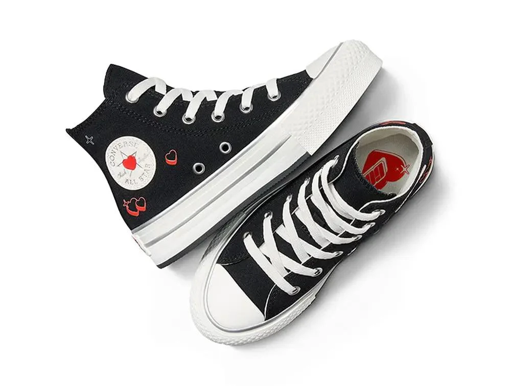 Zapatilla Converse Chuck Taylor Plataforma Niños Negro - Image 2