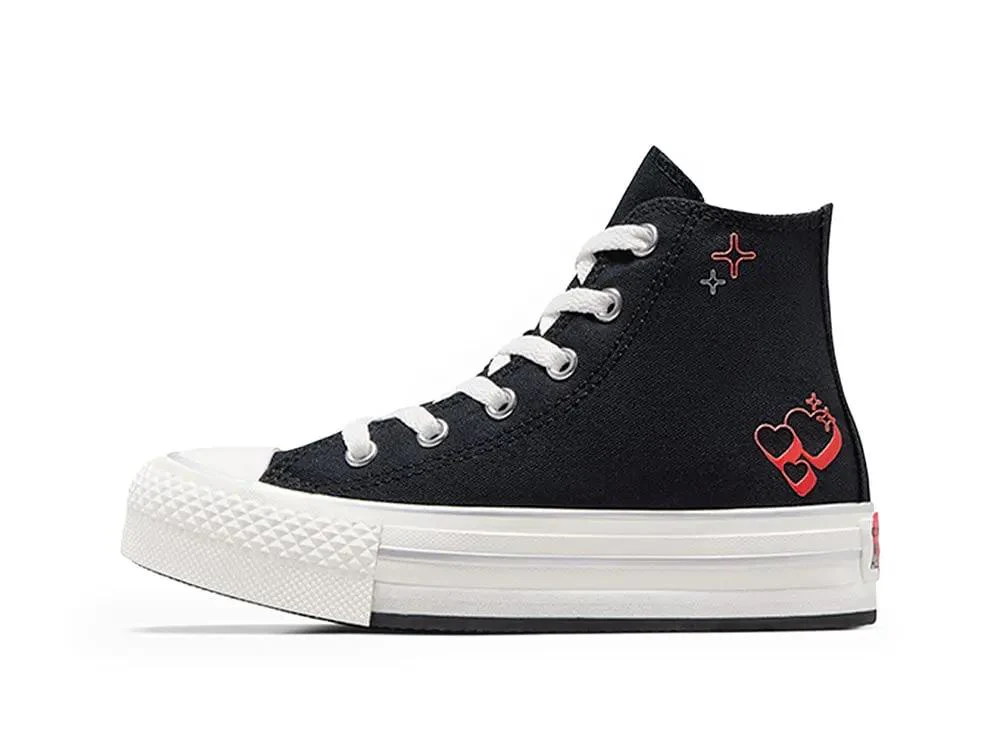 Zapatilla Converse Chuck Taylor Plataforma Niños Negro - Image 3