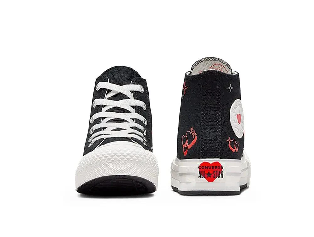 Zapatilla Converse Chuck Taylor Plataforma Niños Negro - Image 4