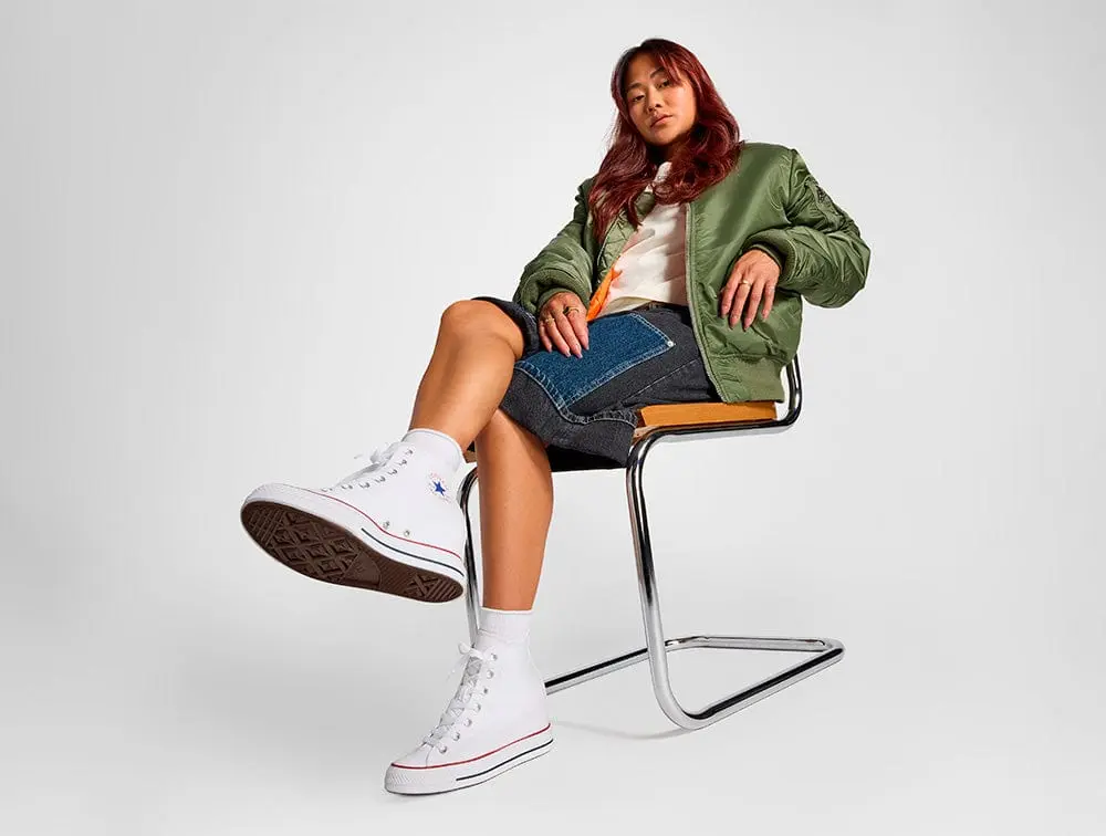 Zapatilla Converse Chuck Taylor Wedge Mujer Blanco - Image 3