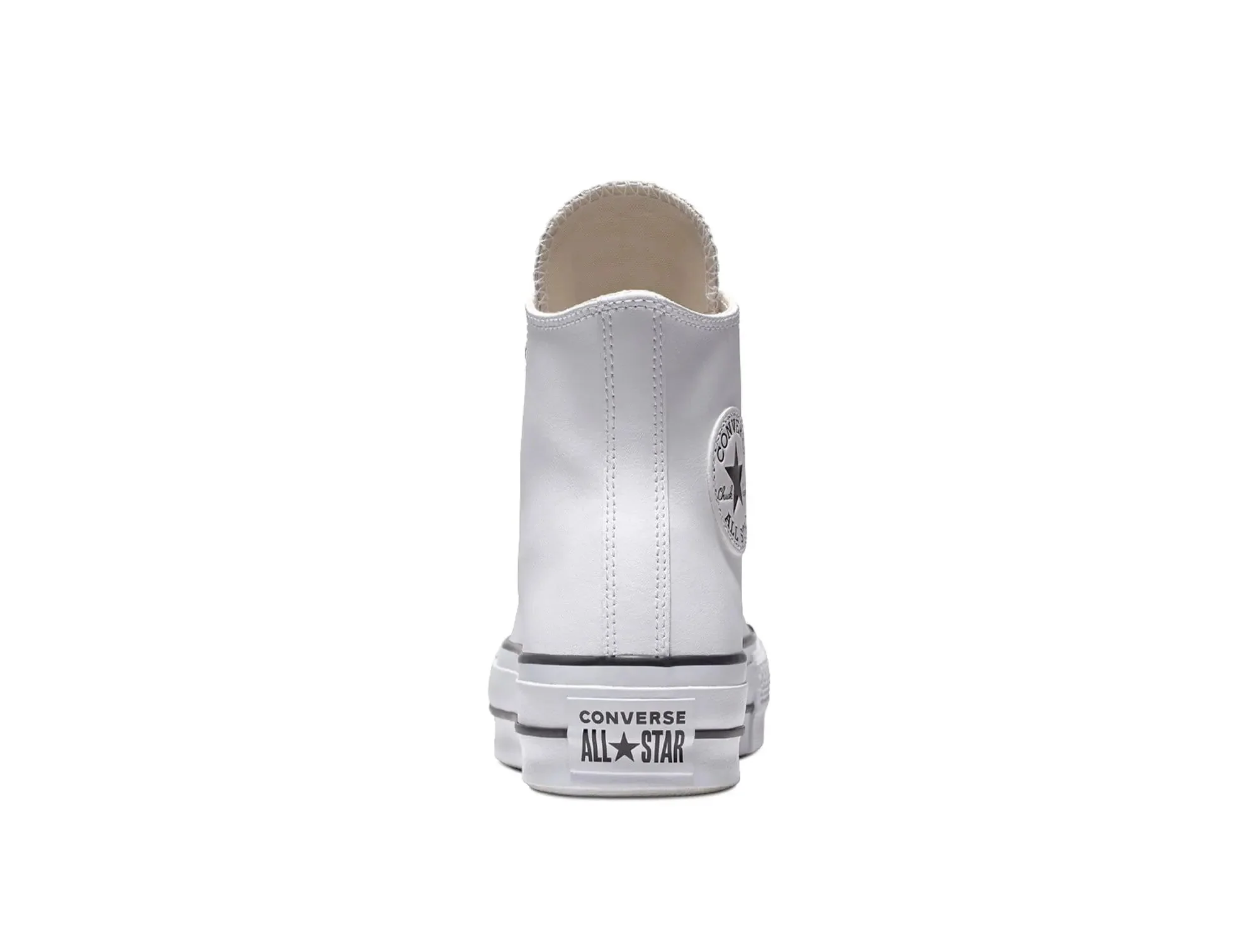 Zapatilla Converse Chuck Taylor Plataforma Cuero Hi Mujer Blanco - Image 4