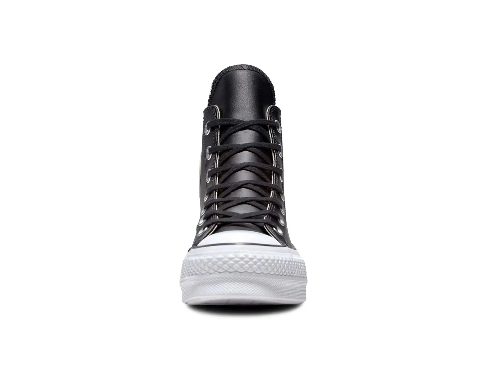 Zapatilla Converse Chuck Taylor Plataforma Cuero Hi Mujer Negro - Image 3