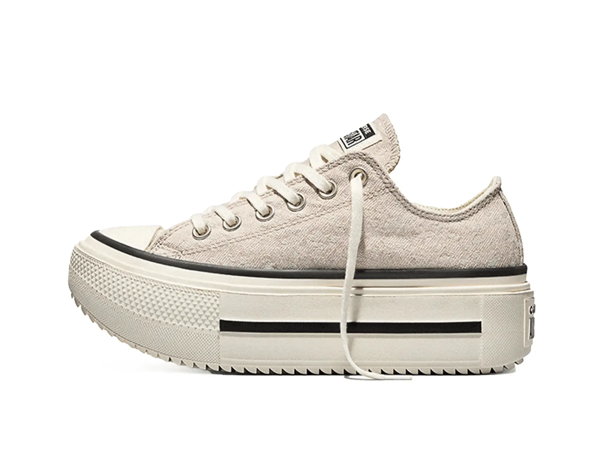 Zapatilla Converse Double Stack Mujer Beige - Image 2