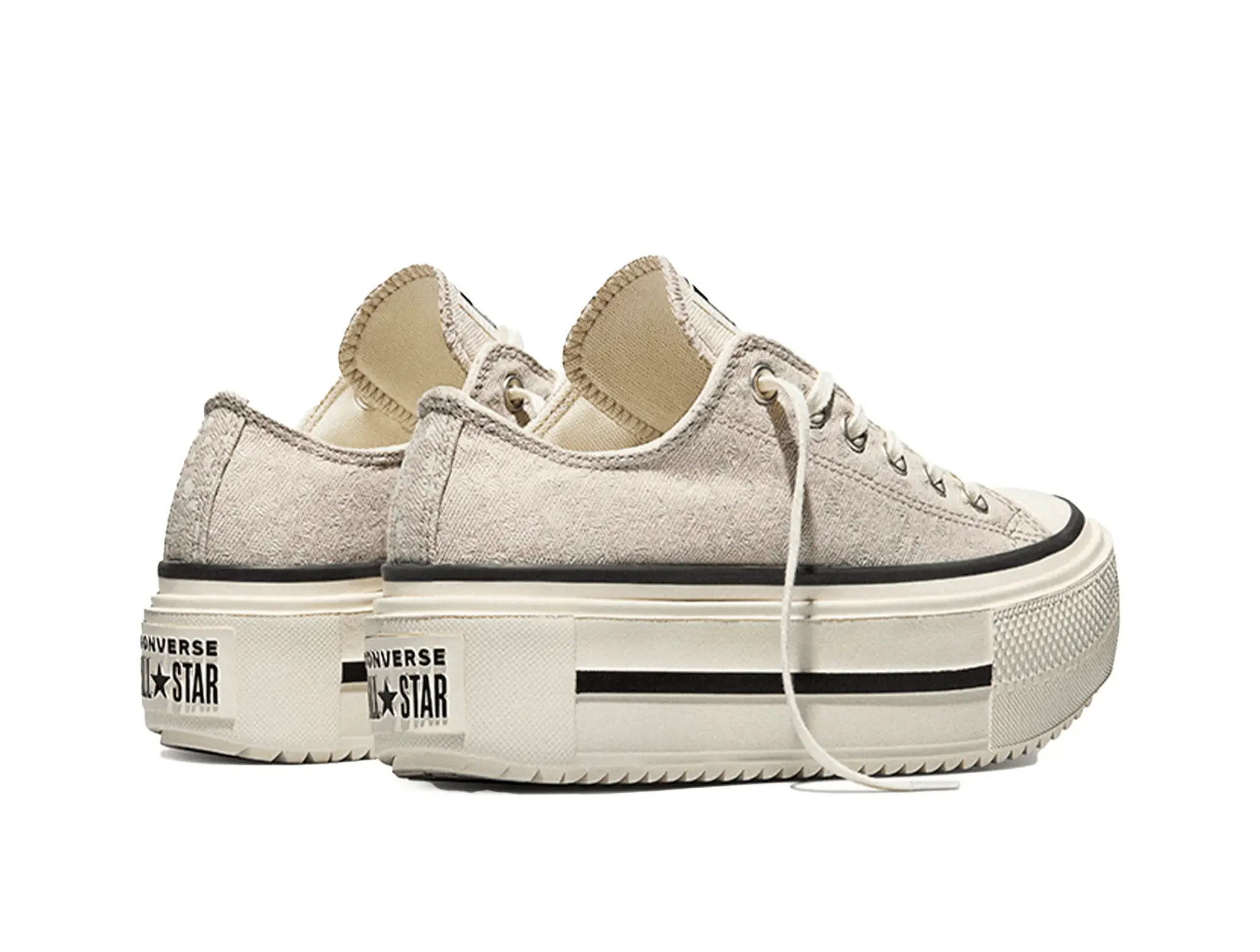 Zapatilla Converse Double Stack Mujer Beige - Image 5