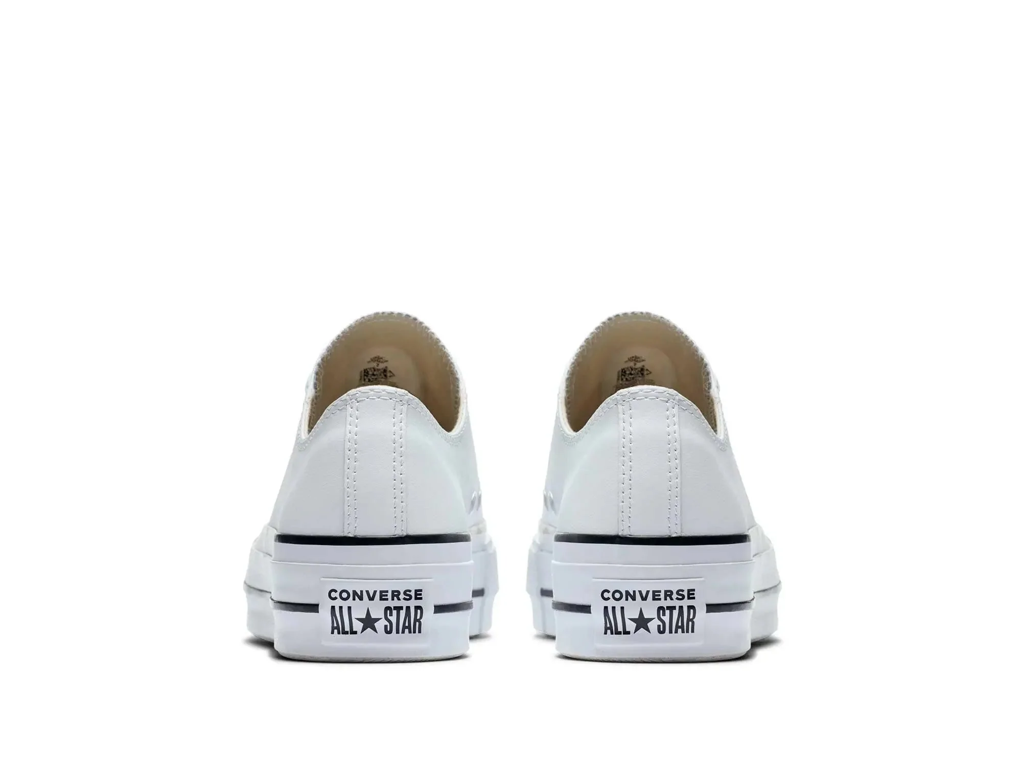 Zapatilla Converse Chuck Taylor Plataforma Cuero Mujer Blanco - Image 3