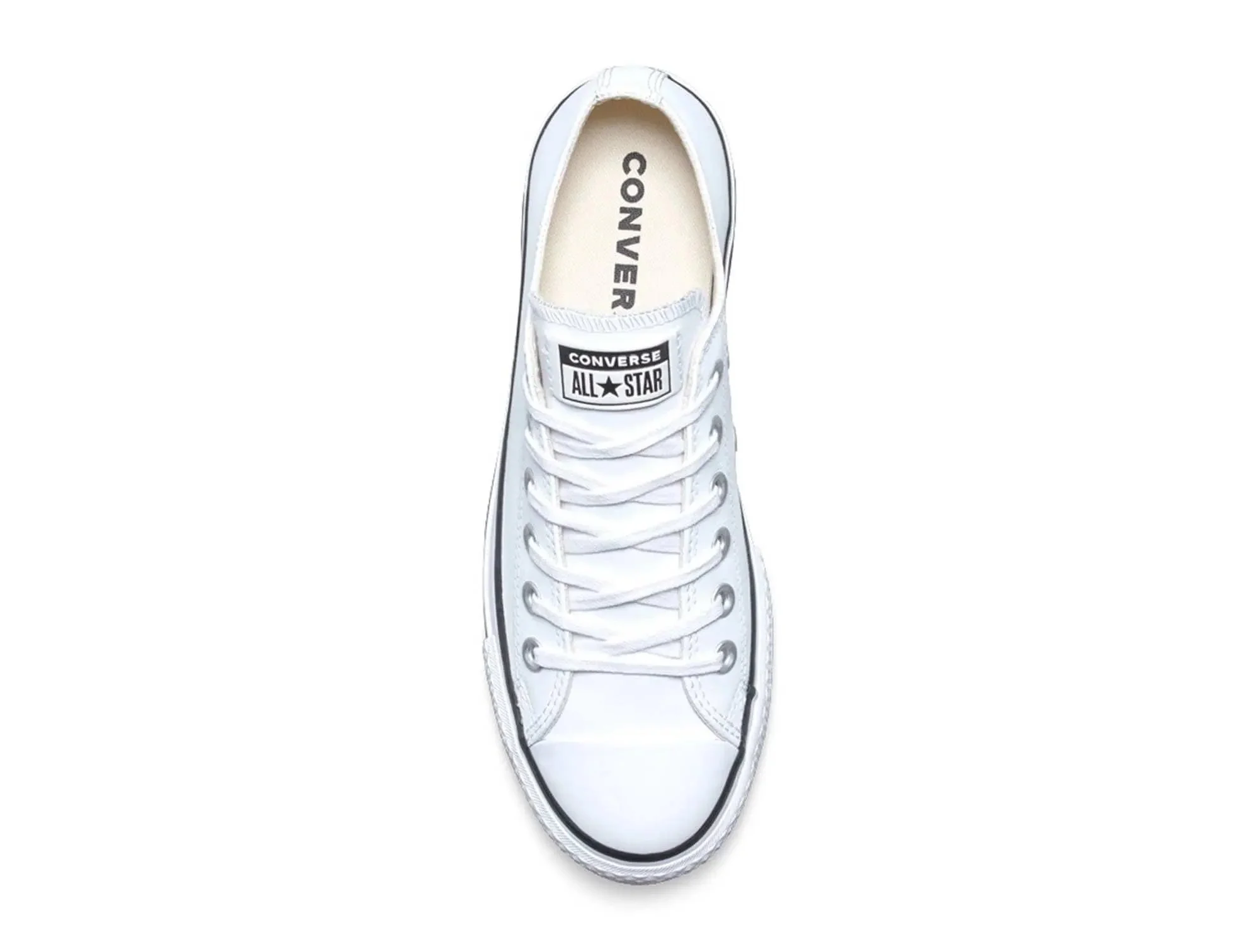Zapatilla Converse Chuck Taylor Plataforma Cuero Mujer Blanco - Image 4