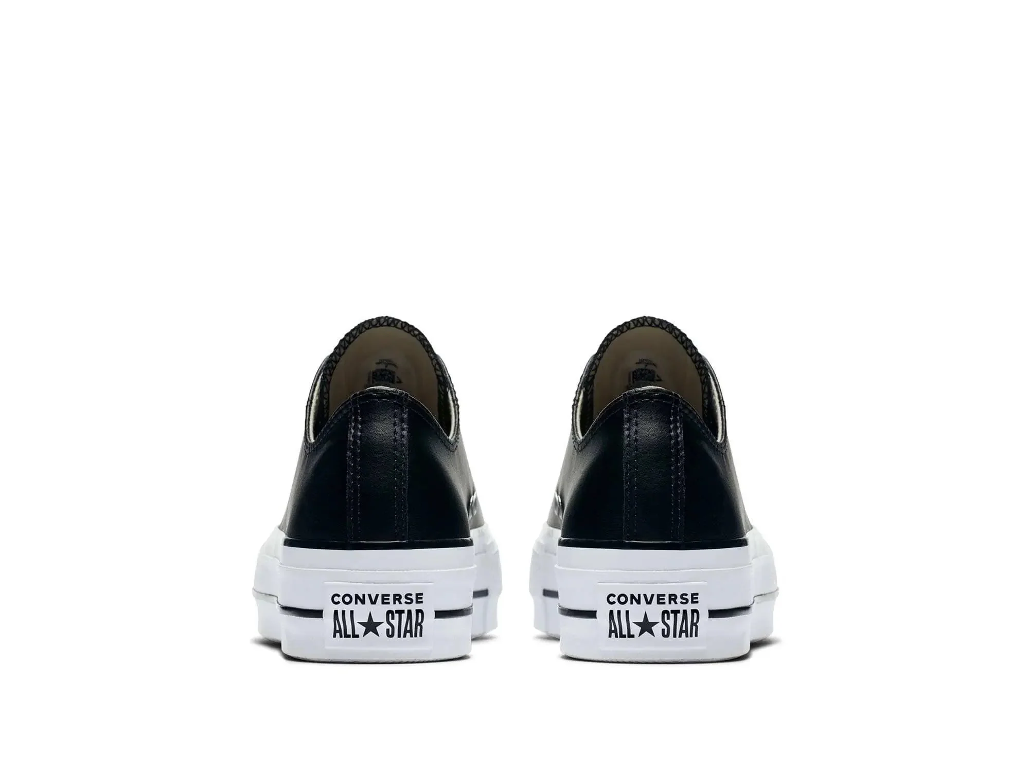 Zapatilla Converse Chuck Taylor Plataforma Cuero Low Mujer Negro - Image 4
