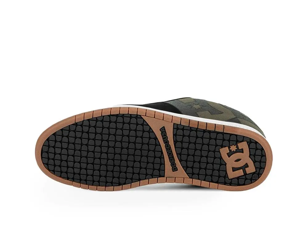 Zapatilla Dc Court Graffik Sq Hombre Negro-Olivo - Image 5