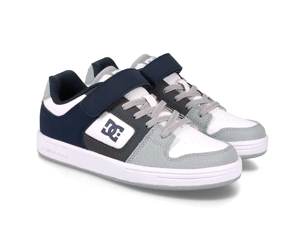 Zapatilla Dc Manteca 4 V Niños Gris Azul - Image 3
