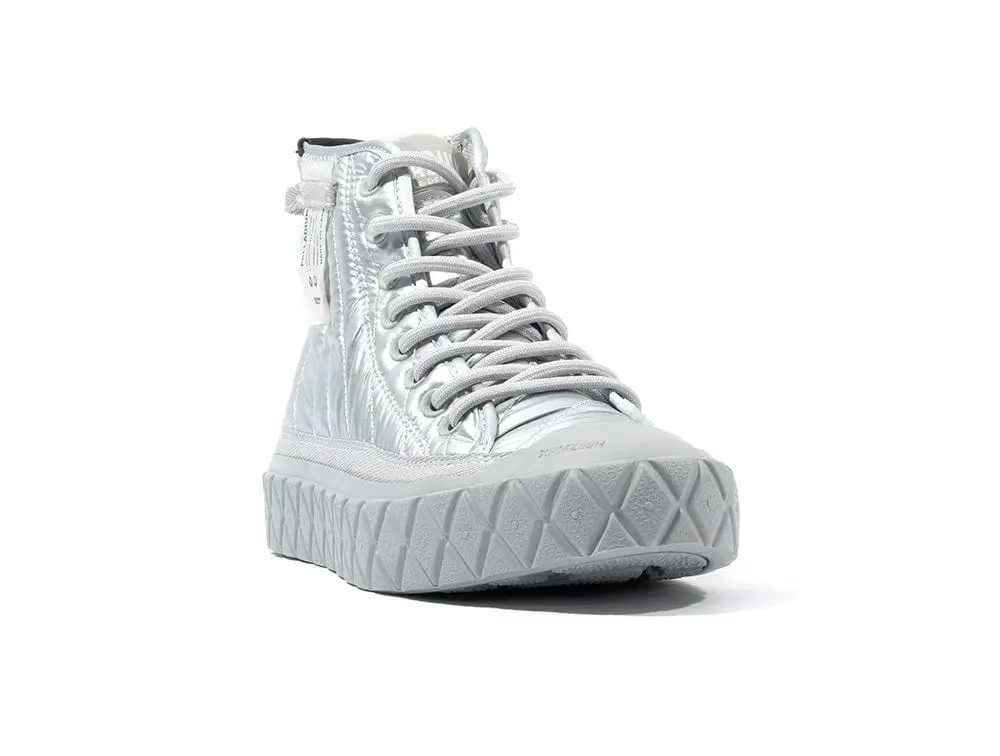 Zapatilla Palladium Palla Ace Re-Quilt Metal Mujer Gris - Image 5