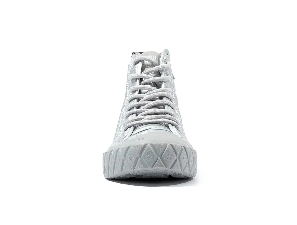 Zapatilla Palladium Palla Ace Re-Quilt Metal Mujer Gris - Image 7