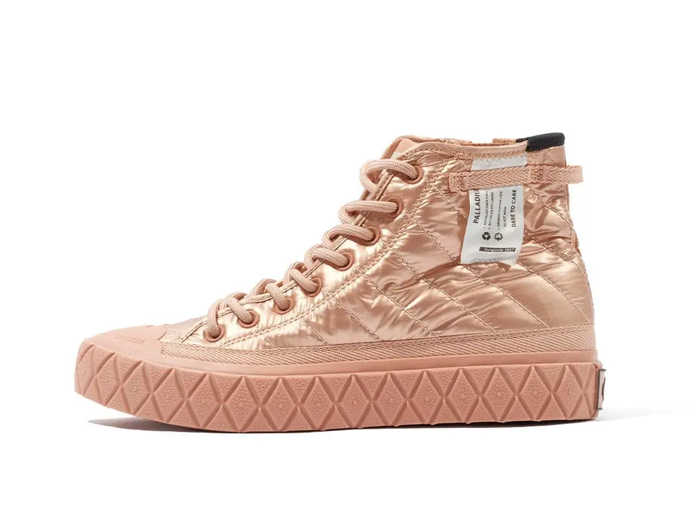 Zapatilla Palladium Palla Ace Re-Quilt Metal Mujer Naranjo - Image 6