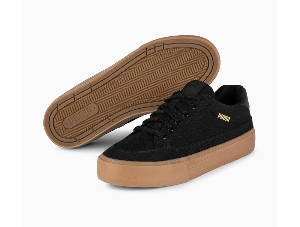 Zapatilla Puma Court Classic Vulc Hombre Negro - Suela Gum - Image 3