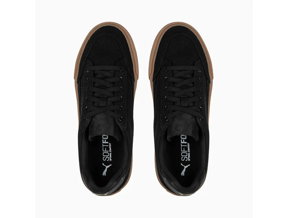 Zapatilla Puma Court Classic Vulc Hombre Negro - Suela Gum - Image 4