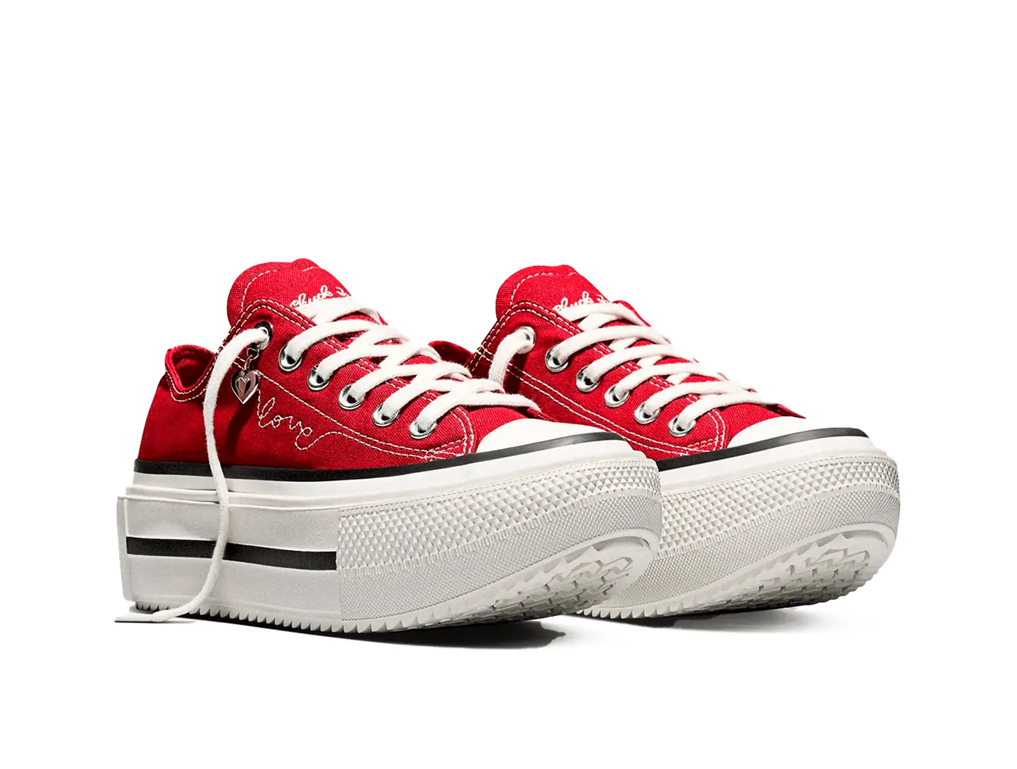 Zapatillas Converse Double Stack Hi (San Valentin) Mujer Rojo - Image 4