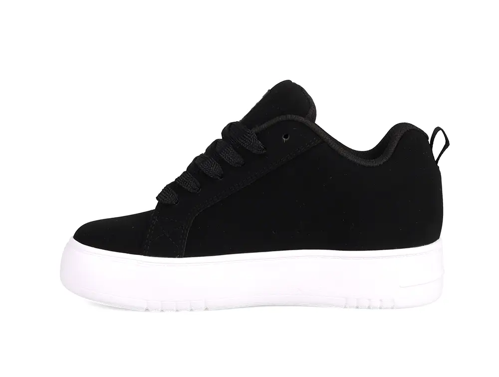 Zapatillas Dc Court Graffik Plataforma Mujer Negro - Image 2