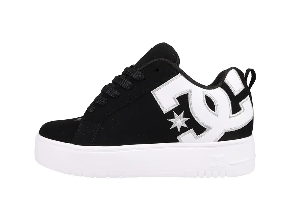 Zapatillas Dc Court Graffik Plataforma Mujer Negro - Image 6