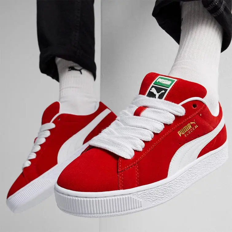 Zapatilla Puma Suede Xl Unisex Rojo - Image 4